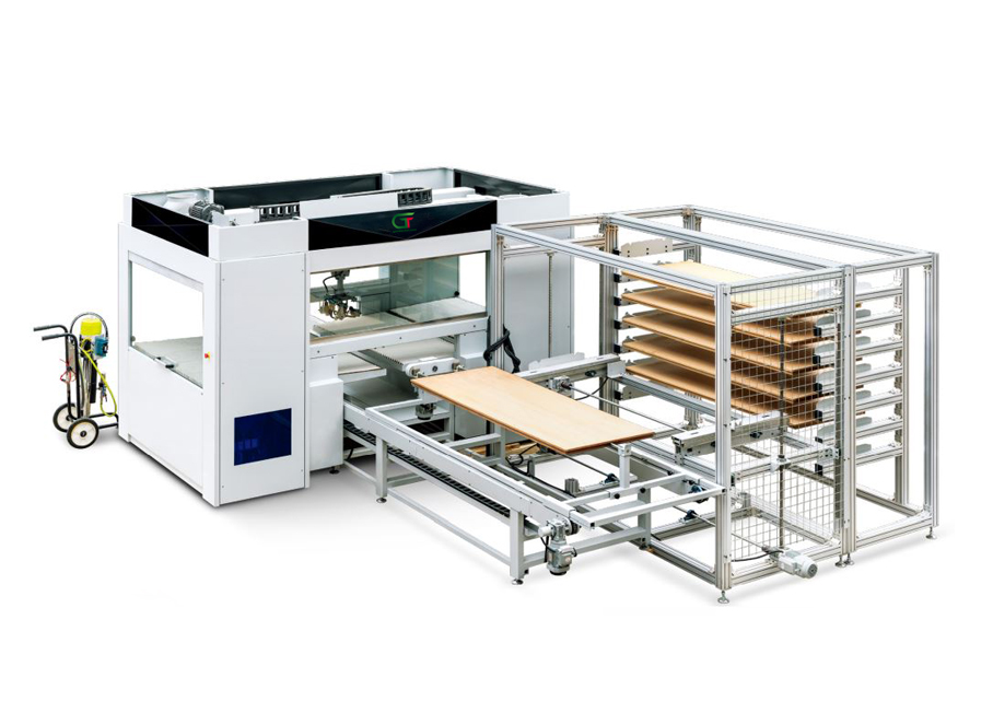 Fully automatic reciprocating single arm paint spraying machine